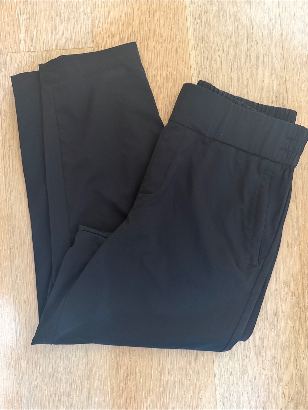 Lou & Grey Black Elastic-Waist Dress Pants